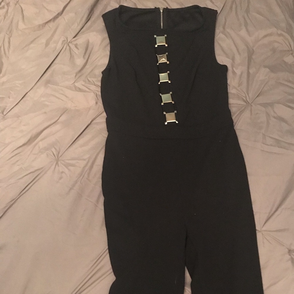 Black jumpsuit metal top size med